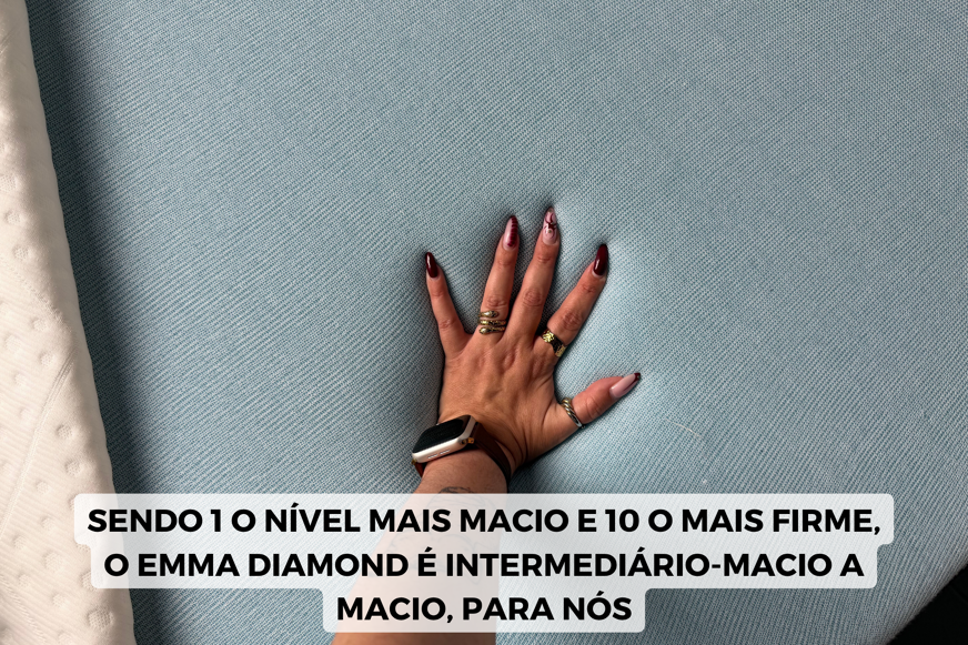 Emma diamond cooling colchão firme